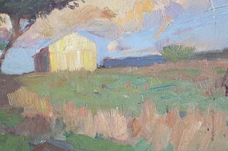 Clinedinst, Oil on Canvas of Barn