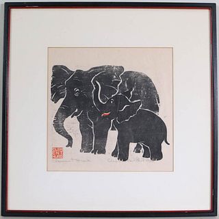 Clement Hurd, 'Elephant and Child'
