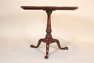 Chippendale Cherrywood and Mahogany Tea Table