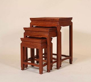 Three Chinese Nesting Tables