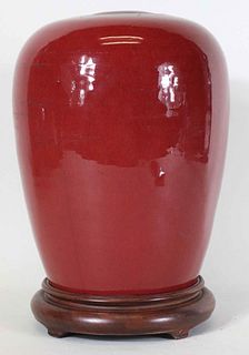 Chinese Red-Glazed Vase