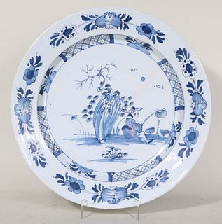 Tin-Glazed Earthenware Delft Charger