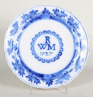 Tin-Glazed Earthenware Delft Plate