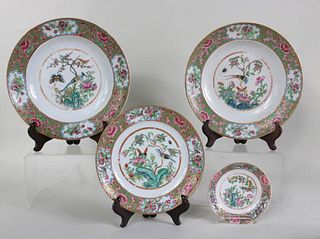 Miscellaneous Famille Rose Plates and Saucers