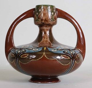 Rozenburg Pottery Two-Handled Vase