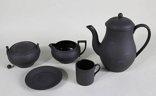 Wedgwood Black Basalt Tea Set