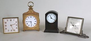 Four Assorted Desk Clocks