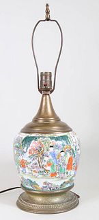 Asian Polychrome Vase