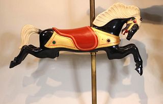 CW Parker, Carved and Painted Carousel Horse, KS