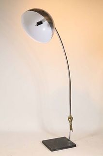 Arco Style Chrome and Iron Floor Lamp