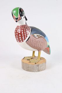 Leroy Ortega, Carved and Painted Duck Drake