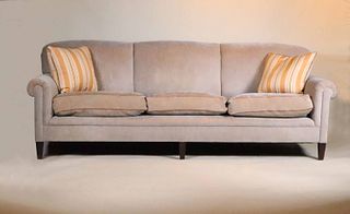 Contemporary Upholstered Three Seat Sofa