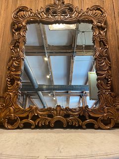 Italian Wood Carved Mirror 