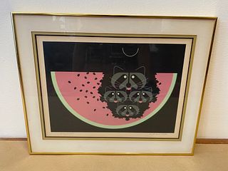Watermelon Moon by Charley Harper 