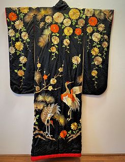 Exceptional Ceremonial Embroidered Kimono #2