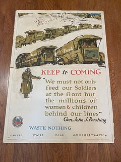 1918 WWI Poster