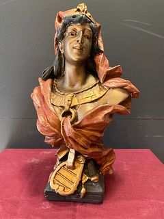 Early 20th Art Nouveau Bust Woman 