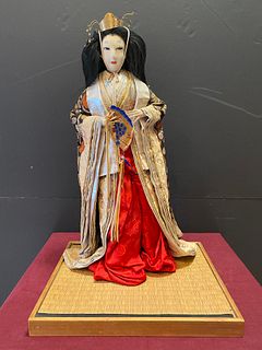 Japanese Geisha Doll on Stand