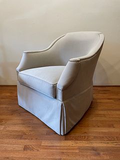 Nailhead Trip Conetemporary Gray Chair