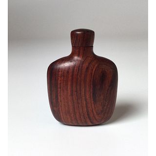 Mahogany Carved Snuff Bottle