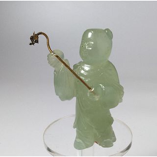 19th century Chinese Carved Jade Figure