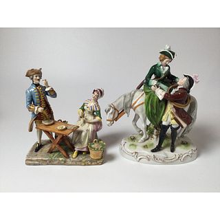Lot of 2 sets of European Figurines
