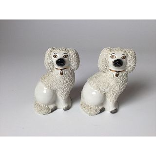 Pair of Small Staffordshire Dogs