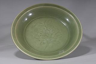 Chinese Ming Style Celadon Charger