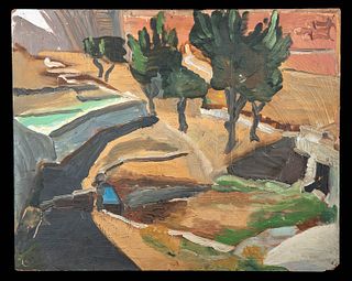 William Draper Painting - "Olive Trees" 1938