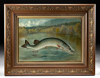 S.A. Kilbourne Game Fish of United States - Pike, 1878
