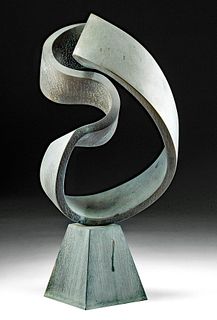 1998 Grett Friedman Copper Sculpture - "Mobius Strip"