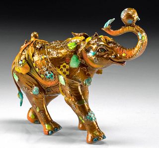 Nano Lopez Bronze "Bobby" Elephant Sculpture, 2020