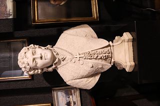 Pietro Vannucci, Carved Carrara Marble Bust