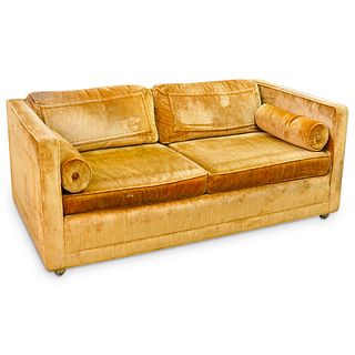 Mid Century Two Seater Velvet Flair Inc. Sofa