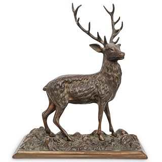 Bronze Stag Deer Sculpture