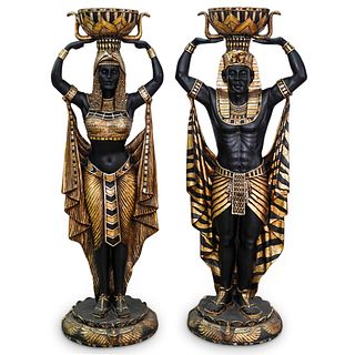 Pair of Egyptian Pharaohs Figures