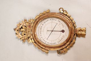 Neoclassical Giltwood Barometer