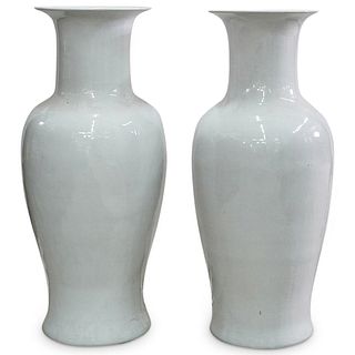 Pair of Large Porcelain Vases