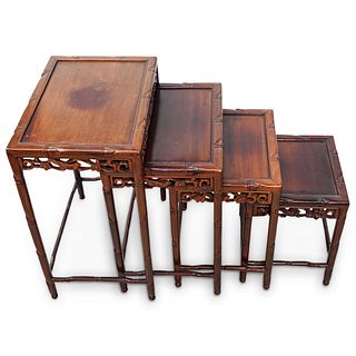 (4Pc) Chinese Nesting Table Set