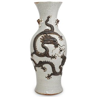 Chinese Stoneware Dragon Vase