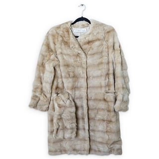 Goldin Feldman Mink Fur Long Jacket w/ Scarf
