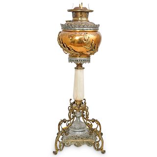 Antique Victorian Banquet Lamp