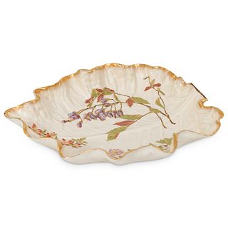 Royal Worcester Leaf Porcelain Bowl