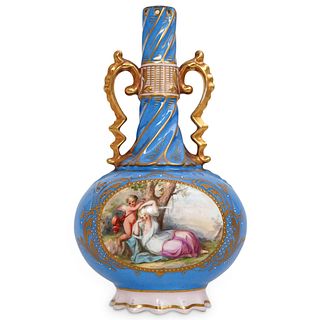 Royal Vienna Blue Porcelain Vase