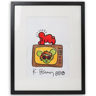 After Keith Haring Framed Art Print
