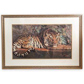 After Paul Jouve (1878-1973) Tiger Print
