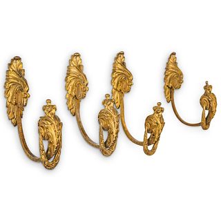 Antique French Gilt Bronze Louis XV Style Drapery Tiebacks