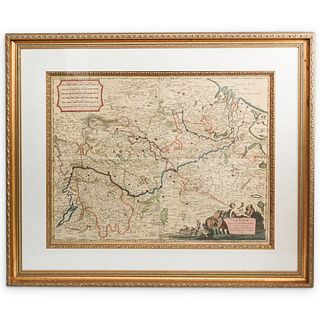 Antique Le Rhin European Map