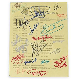 As The World Turns Signed Script