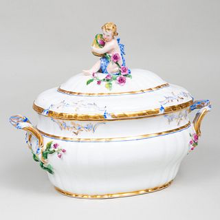 Berlin Porcelain Tureen and Cover with Putti Finial
